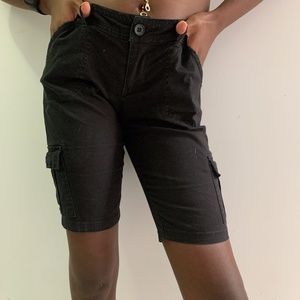 Black Cargo Shorts